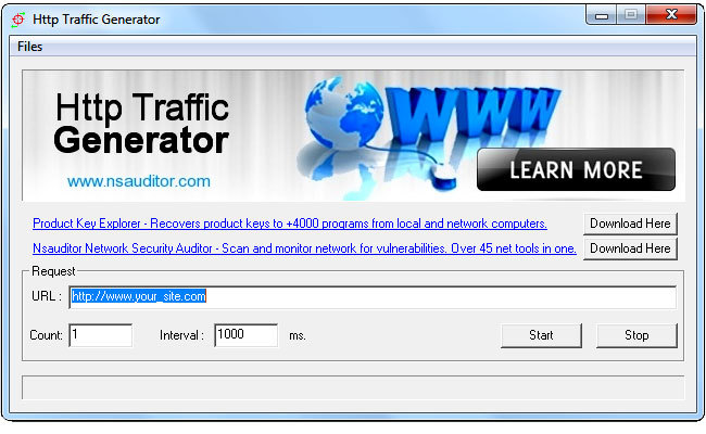 HttpTrafficGen Screenshot